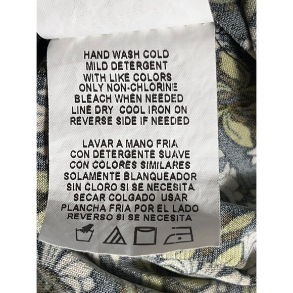 Tiana B Dress Black Green A-line Midi Comfy Fit Flare Preppy Fall Layers Women M - Picture 6 of 11